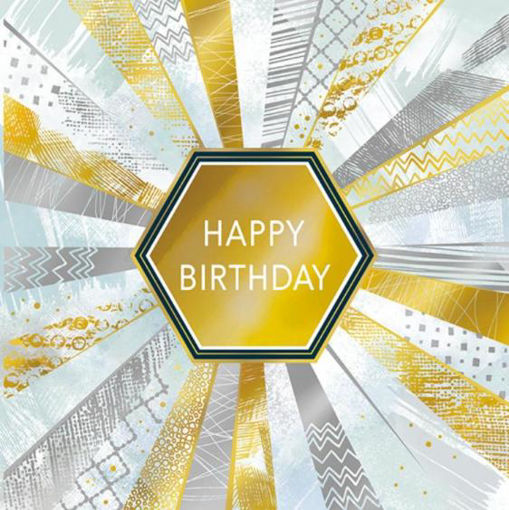 Picture of HAPPY BIRTHDAY CARD GOLD